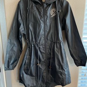 Womens light weight rain jacket.